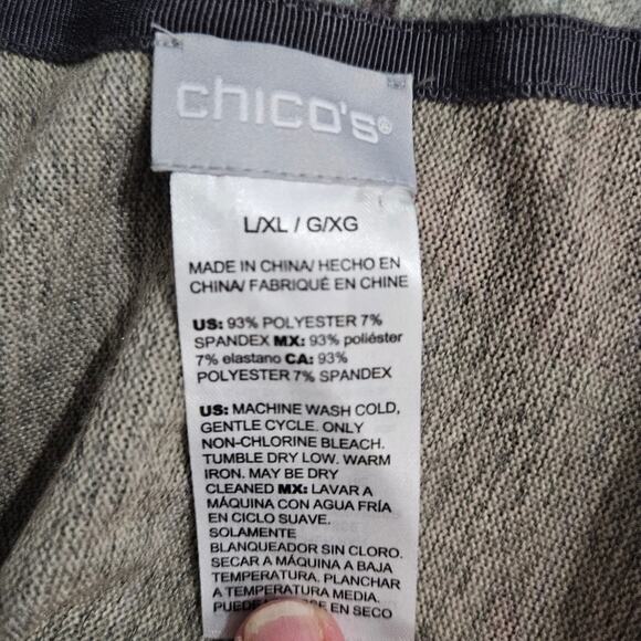 Chico's Floral Kimono Pink Gray Sweater Cardigan Bloomcore Outerwear XL Mature - Picture 8 of 11